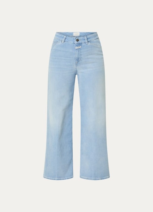 CLOSED Wera mid waist wide leg jeans met medium wassing - voorkant 2 indigo