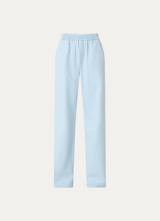 CLOSED Winona mid waist wide leg jeans met lichte wassing  - voorkant 3 indigo