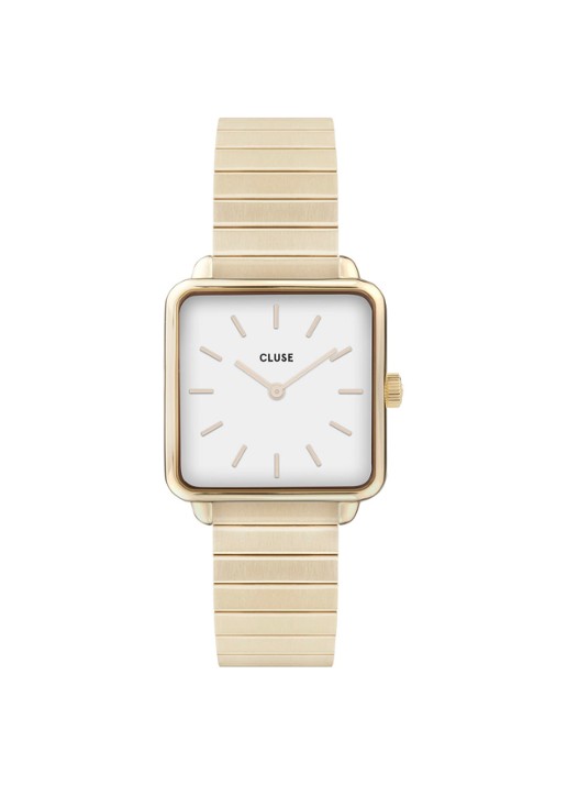 CLUSE La Tétragone horloge CL60023S - voorkant 3 goud