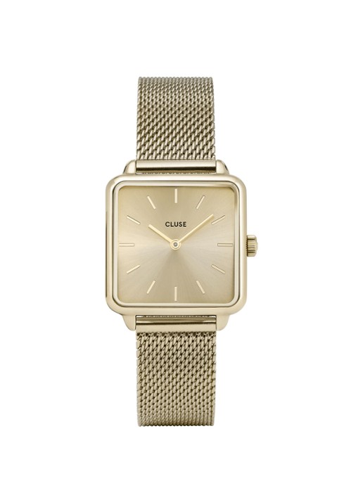 CLUSE La Tétragone horloge van roestvrijstaal CW0101207015 - voorkant undefined