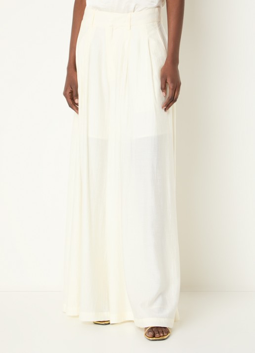 Co'Couture AuraCC LL high waist wide fit palazzo broek met steekzakken