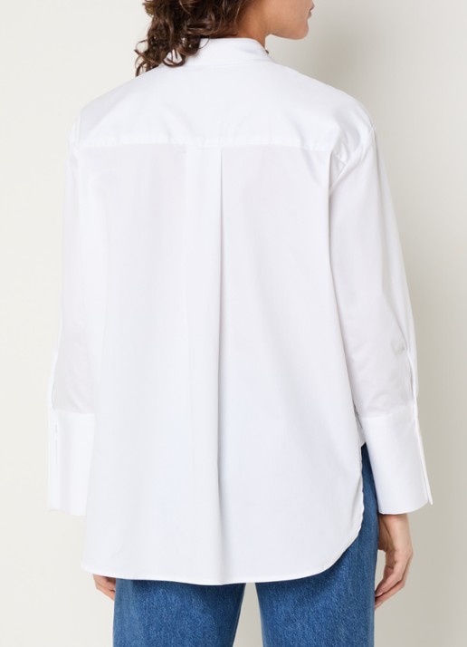 Co'Couture Daliacc blouse met borstzak - achterkant 2 wit