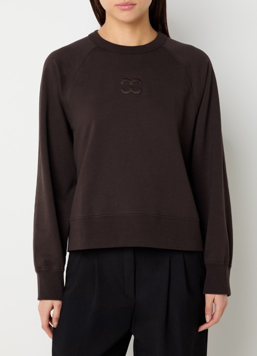 Co'Couture Eris sweater met logoborduring