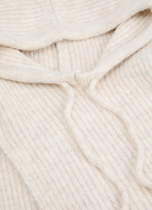 Co'Couture Ginacc balaclava in wolblend - detail wit