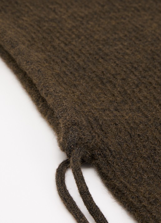 Co'Couture Ginacc balaclava in wolblend - voorkant 2 bruin