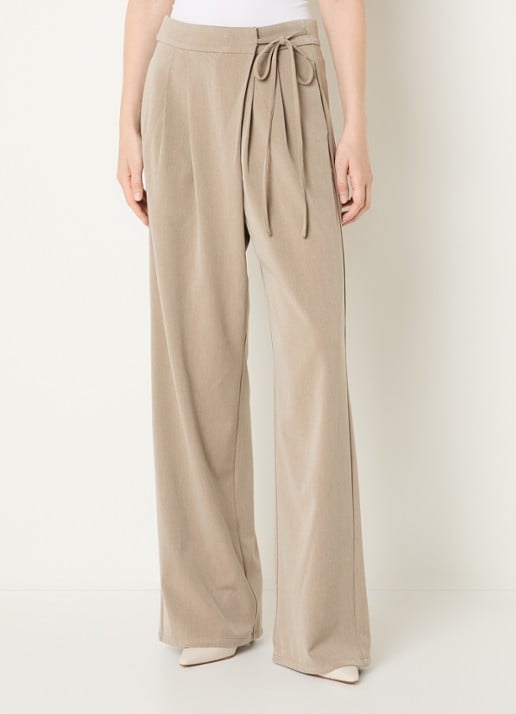 Co'Couture High waist wide fit pantalon met steekzakken