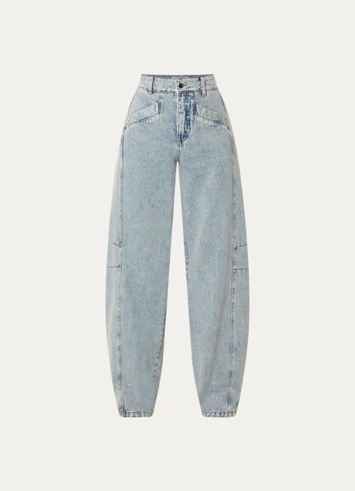 Co'Couture Jackson high waist wide fit jeans met lichte wassing
