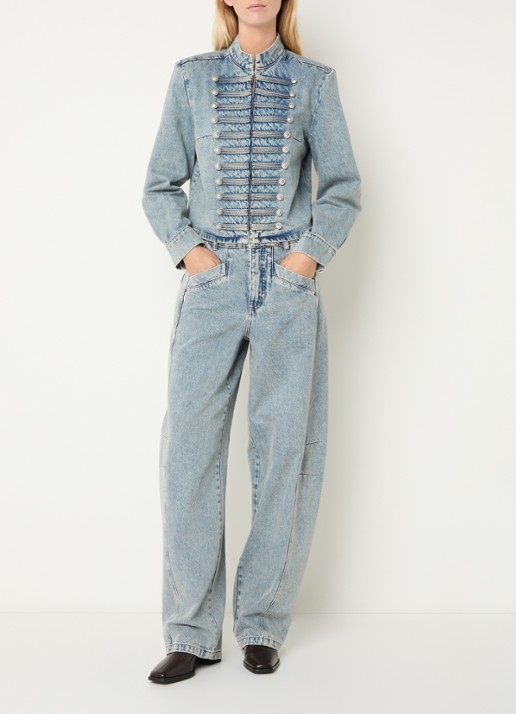 Co'Couture Jackson jack van denim - voorkant 2 lichtblauw