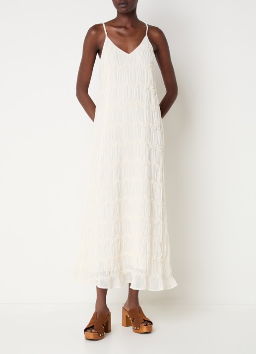 Co'Couture JerryCC maxi jurk met ruches en volant