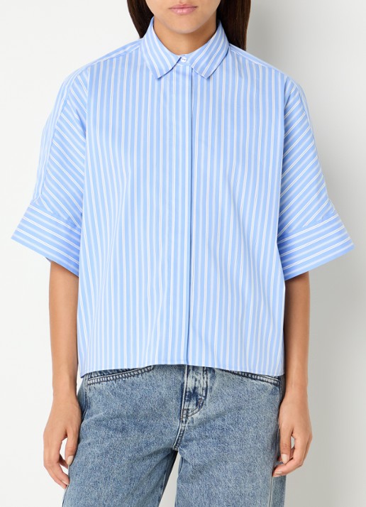 Co'Couture Kai oversized blouse met streepprint
