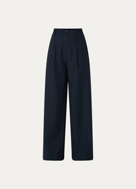 Co'Couture Luna high waist wide fit broek met steekzakken