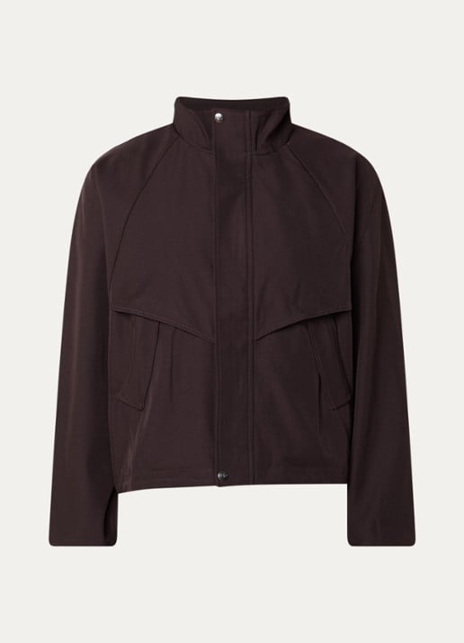 Co'Couture Luna jack met steekzakken - voorkant 2 donkerbruin