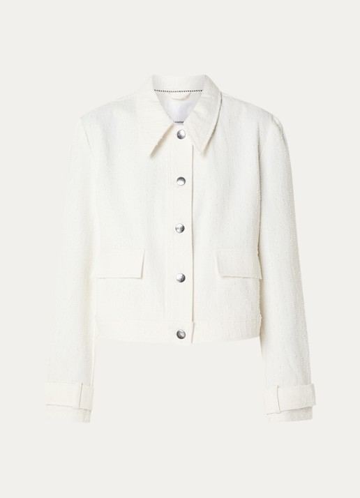Co'Couture Marcicc jack met structuur - voorkant 2 gebroken wit