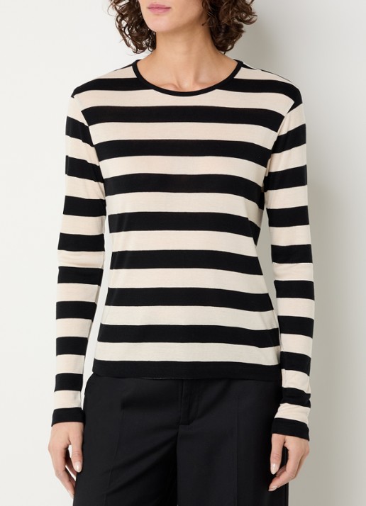 Co'Couture Mason longsleeve met streepprint