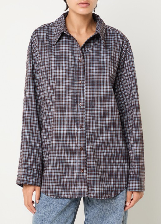 Co'Couture OdemCC blouse met ruitdessin