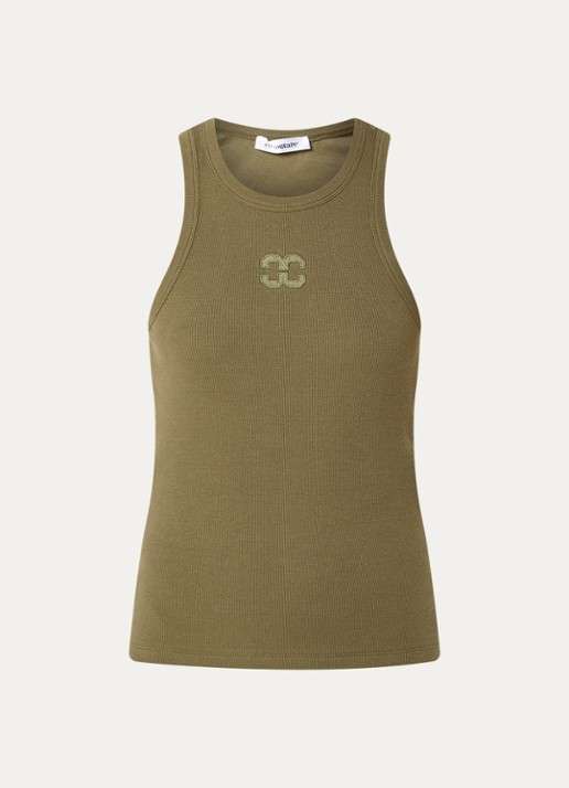 Co'Couture Sahara tanktop met logoborduring