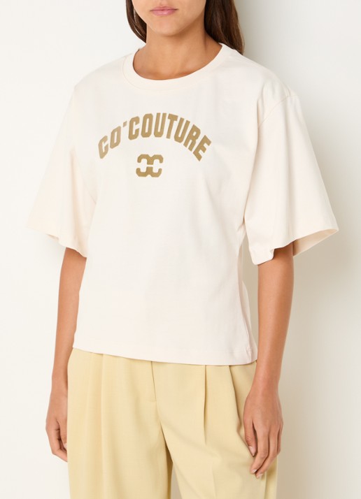 Co'Couture ZengaCC T-shirt met logoprint