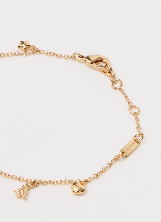 Coach Armband met hanger - detail goud