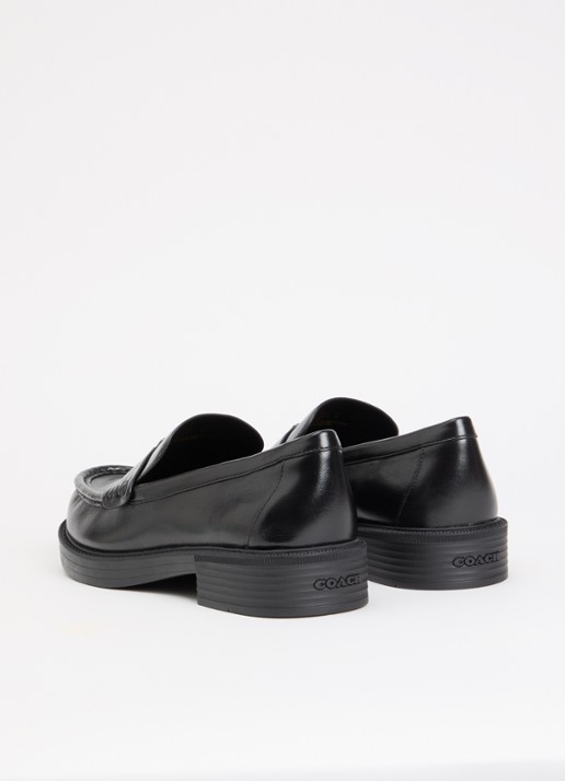 Coach Astor loafer van leer - achterkant 5 zwart