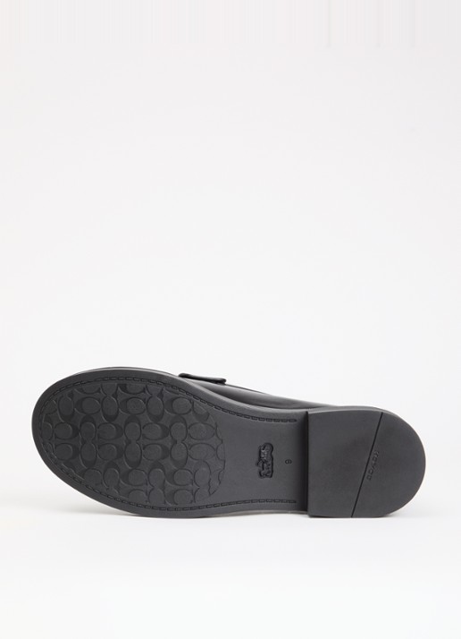 Coach Astor loafer van leer - detail 3 zwart