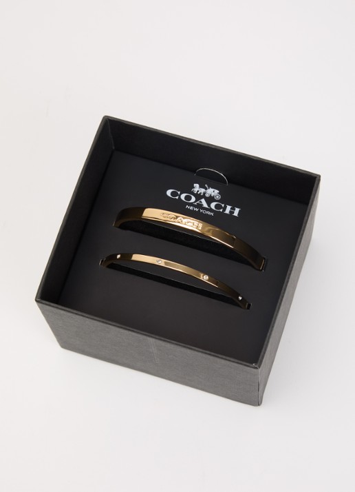 Coach Bangle in set van 2 - detail 2 goud