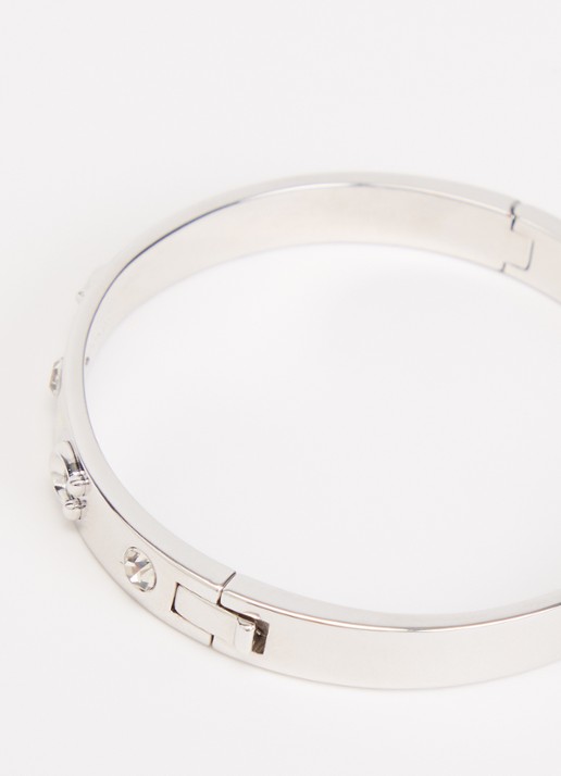 Coach Bangle met kristal - detail zilver