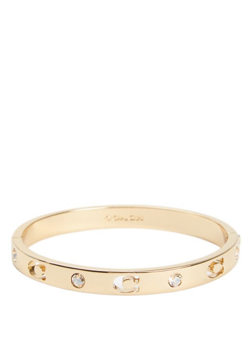 Coach Bangle met logo - voorkant 2 goud