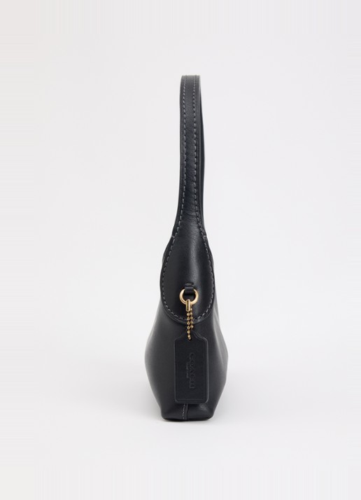 Coach Brooklyn 24 schoudertas van leer - detail 3 zwart