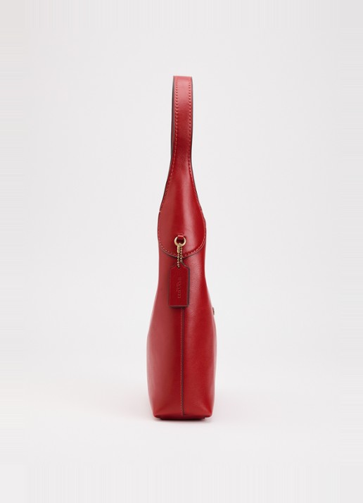 Coach Brooklyn 28 schoudertas van leer - detail 4 rood
