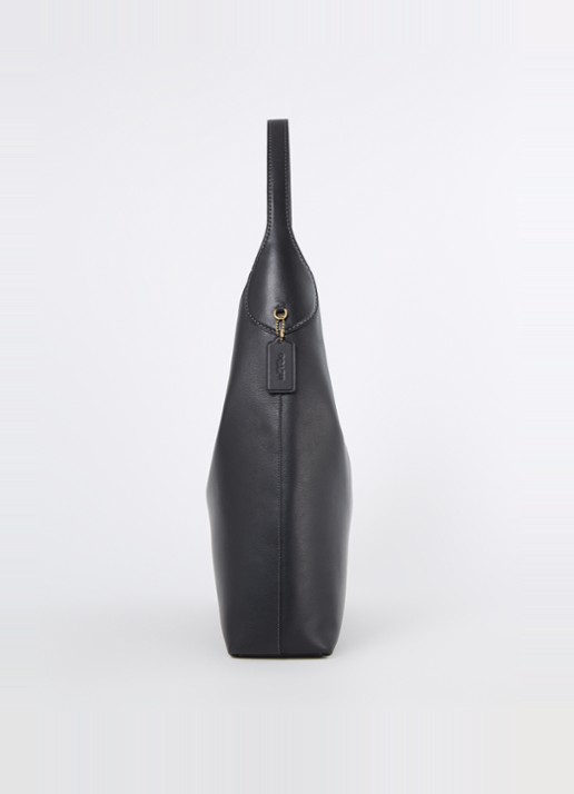 Coach Brooklyn 39 schoudertas van leer - detail 3 zwart