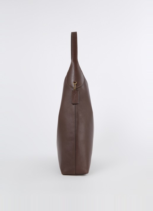 Coach Brooklyn 39 schoudertas van leer - detail 3 donkerbruin