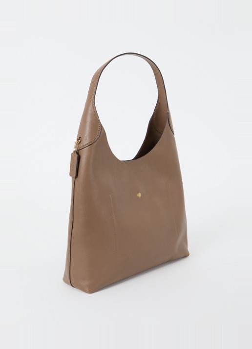 Coach Brooklyn 39 schoudertas van leer - achterkant bruin