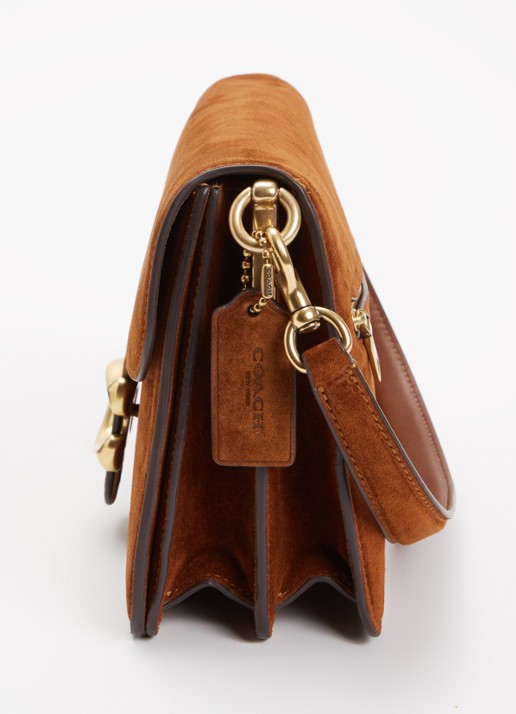 Coach Chain Tabby schoudertas van suède met afneembare schouderriem - detail 2 bruin