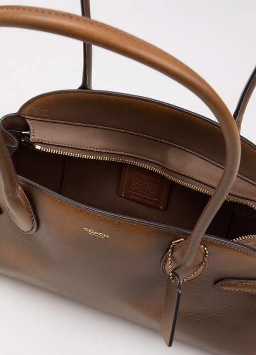 Coach Empire 34 schoudertas van leer - detail 2 bruin