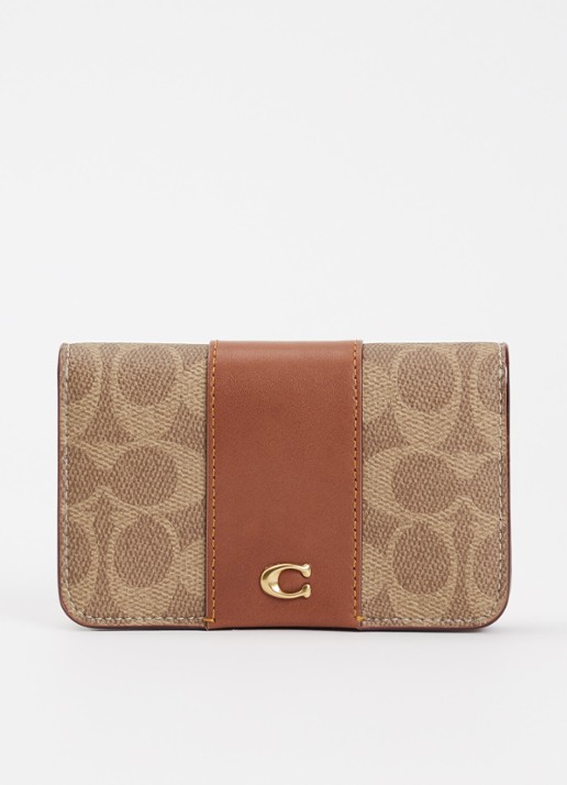 Coach Essential portemonnee met logoprint - voorkant 3 bruin