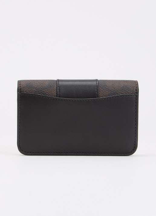 Coach Essential portemonnee met logoprint - achterkant donkerbruin