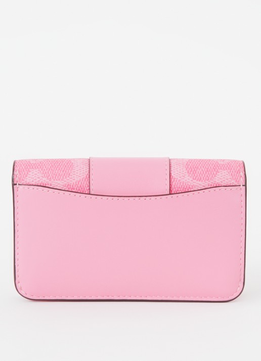 Coach Essential Slim portemonnee met logoprint - achterkant 3 roze