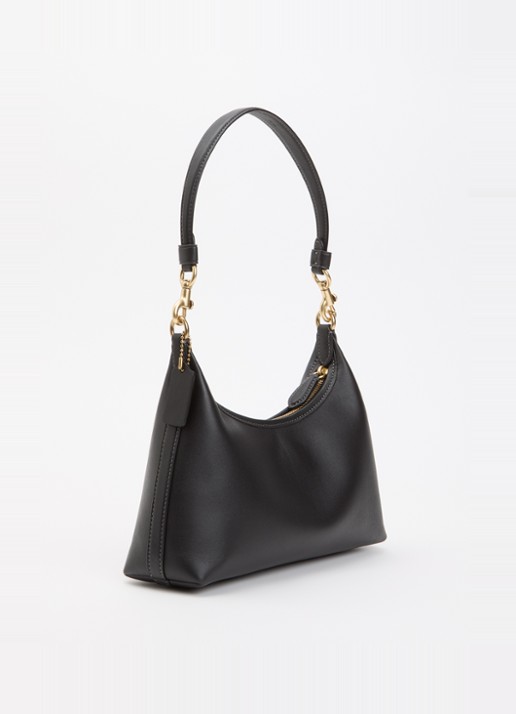 Coach Juliet 25 schoudertas van leer met logo  - achterkant 7 zwart