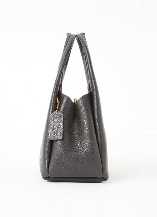 Coach Lana 23 handtas van leer met logo - detail 5 zwart