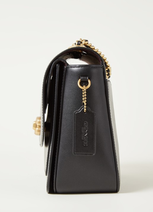 Coach Madison schoudertas van kalfsleer - detail 4 zwart