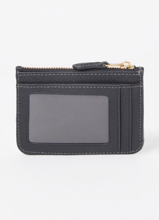 Coach Mini ID pasjeshouder van leer - detail 4 zwart