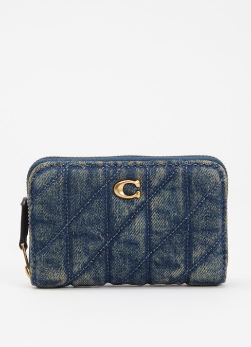 Coach Ritsportemonnee van denim