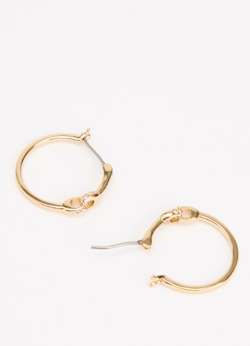 Coach Signature oorringgen - detail goud