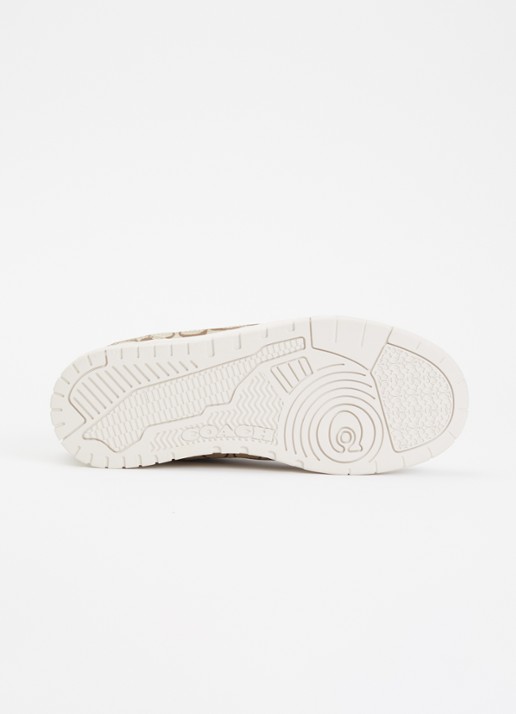 Coach SoHo sneaker met logoprint en details van satijn - detail 5 gebroken wit