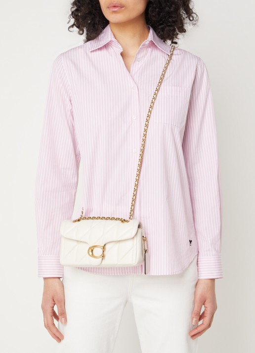 Coach Tabby 20 schoudertas van quilted leer - voorkant 3 gebroken wit