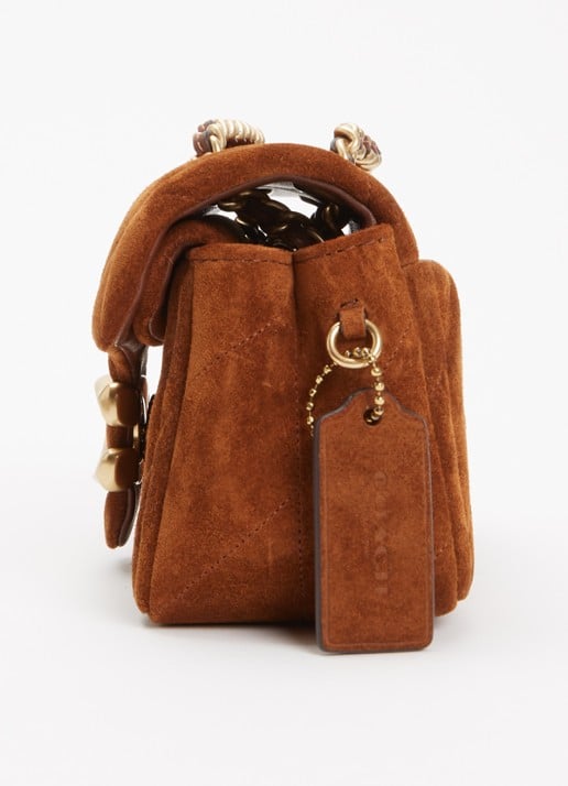 Coach Tabby 20 schoudertas van suède  - detail 5 bruin