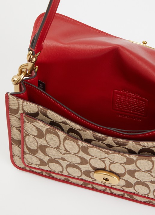 Coach Tabby 26 schoudertas met logoprint - detail 3 beige