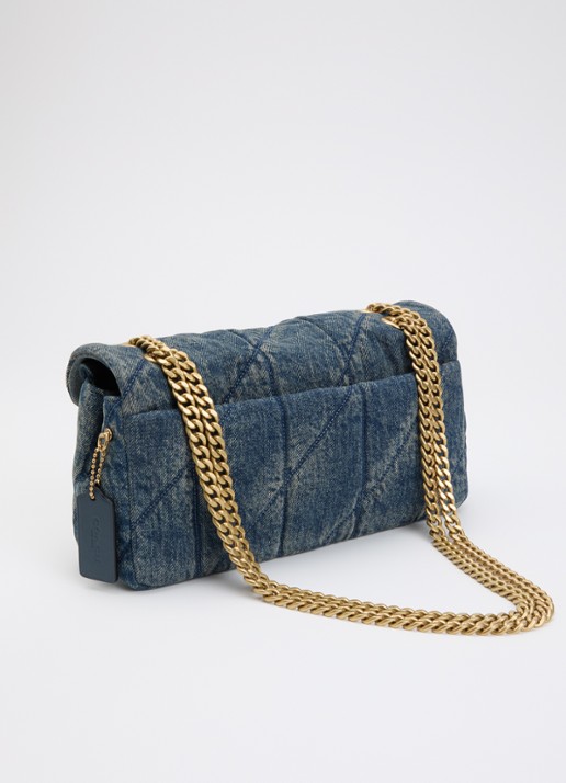 Coach Tabby 26 schoudertas van denim met quilt patroon - achterkant 7 indigo