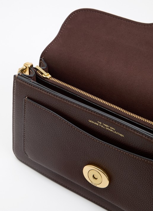 Coach Tabby 26 schoudertas van leer met afneembare schouderriem - detail 5 donkerbruin