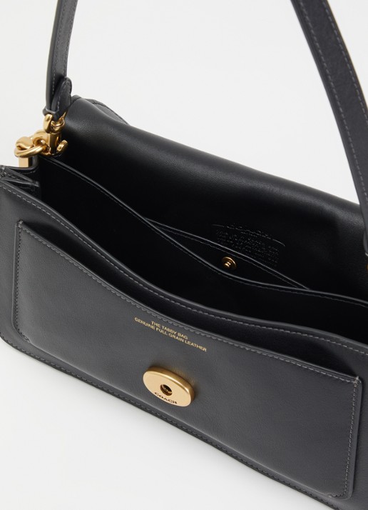 Coach Tabby 26 schoudertas van leer met afneembare schouderriem  - detail 5 zwart